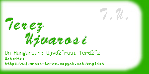 terez ujvarosi business card